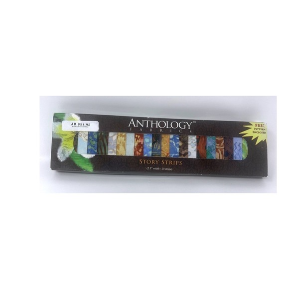 The Unbranded Brand Other - Anthology Batik Story Strips Collection – #212-125 + FREE PATTERN Combed Cotton